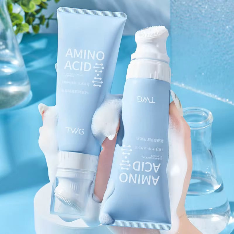 TWG Amino Acid Cleansing Facial Cleanser with Brush