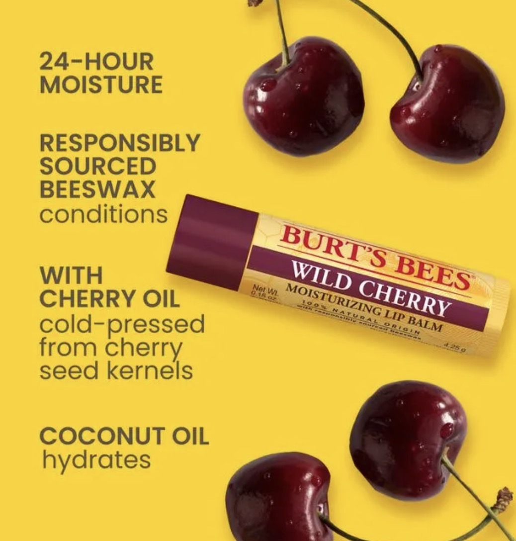 Burt’s Bees Lip Balm Wild Cherry 4.25g