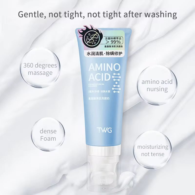 TWG Amino Acid Cleansing Facial Cleanser with Brush
