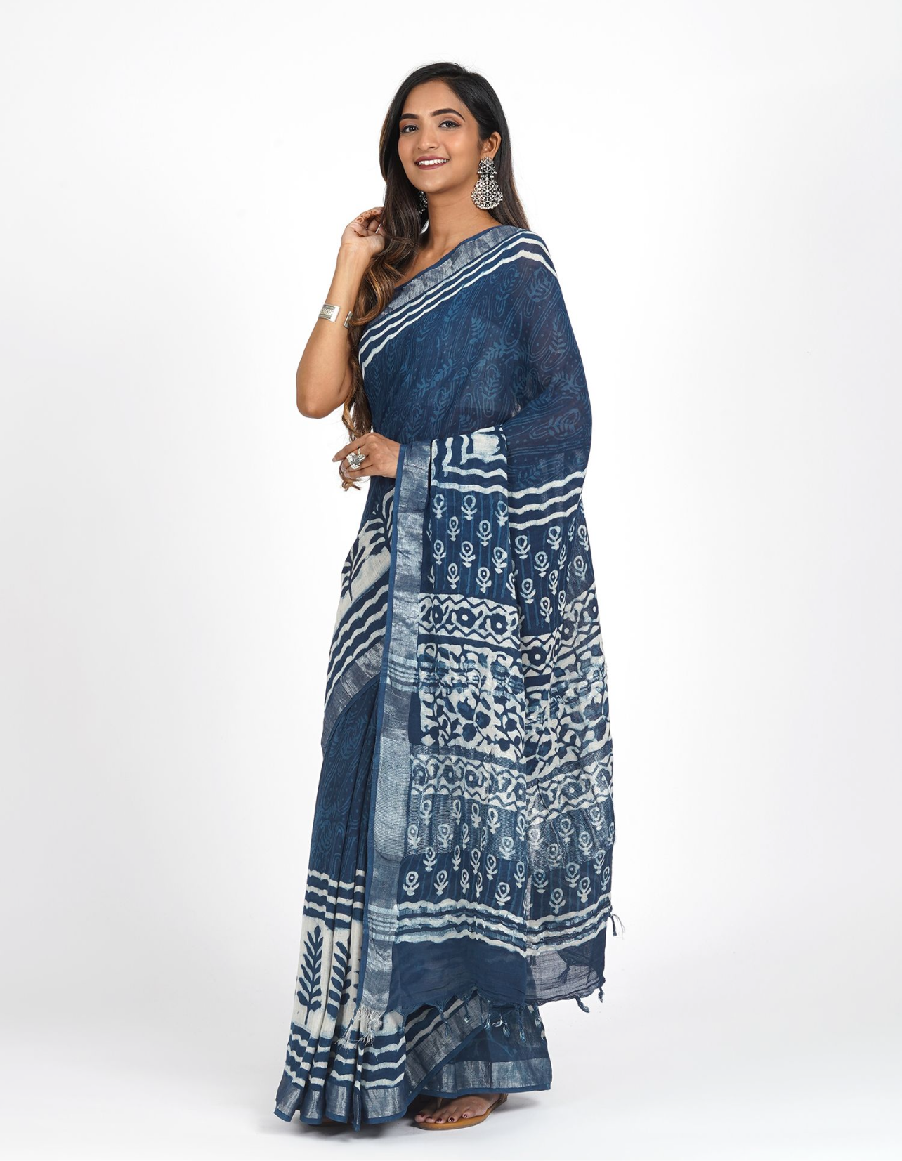 Coastal Linen Sari