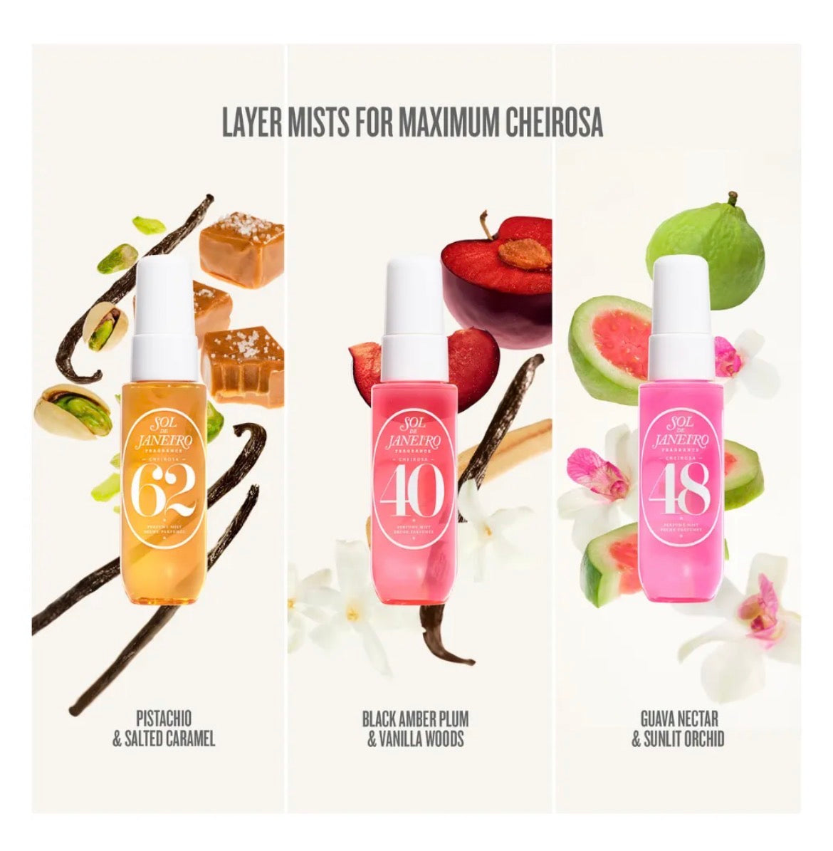 SOL DE JANEIRO Cheirosa & Cheer Perfume Mist Trio (Holiday Limited Edition)