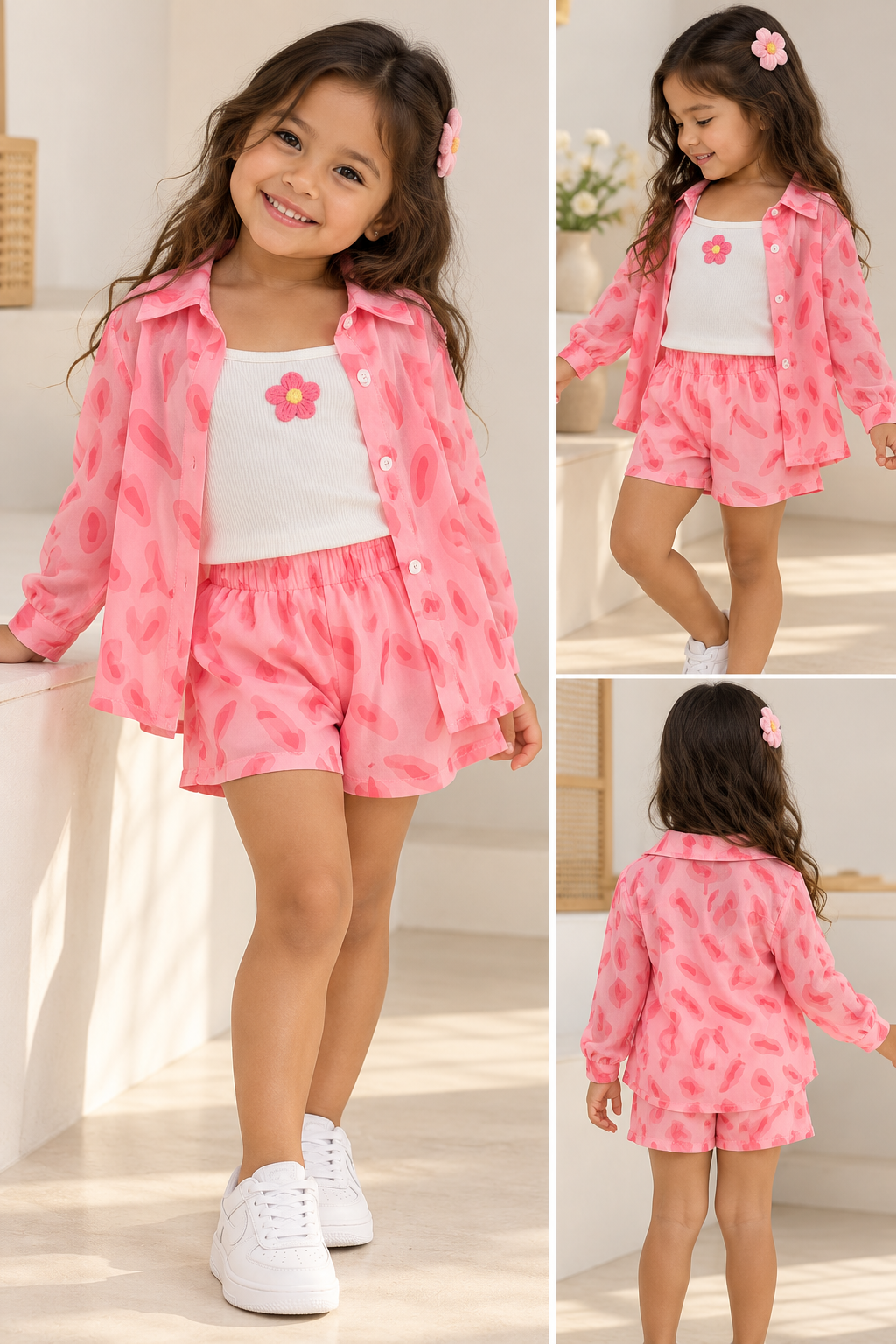 Blossom Breeze 3-Piece Girls Set
(Pink)
