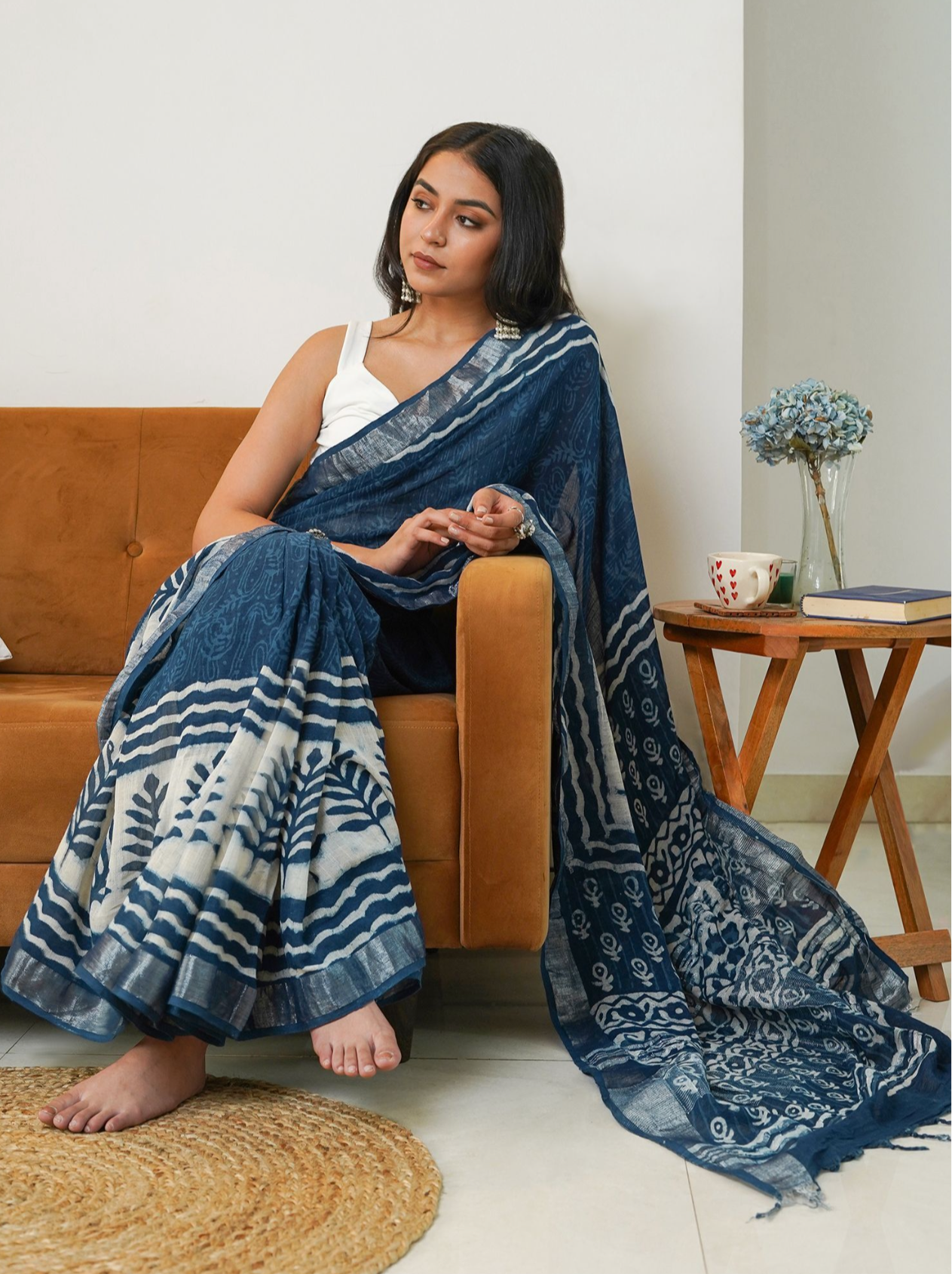 Coastal Linen Sari