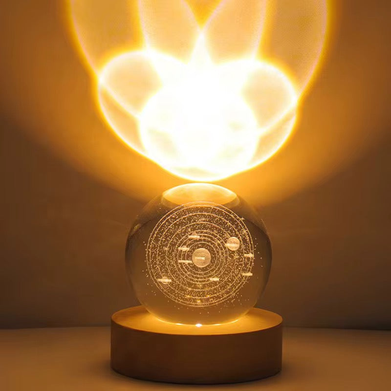 Cosmic Crystal Ball LED Night Lamp