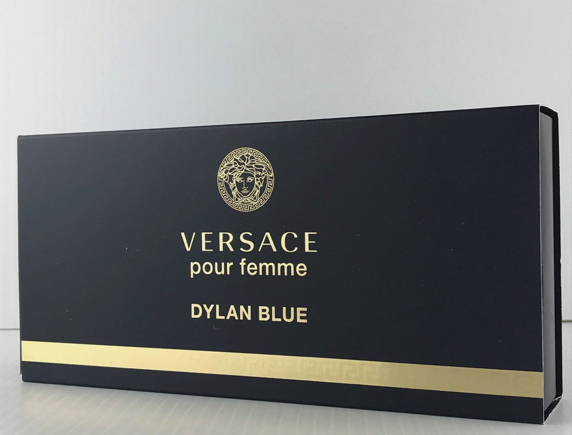 Versace Dylan Blue Women Mini 3pc Set Parfum Splash 0.17 oz Lotion Shower Gel