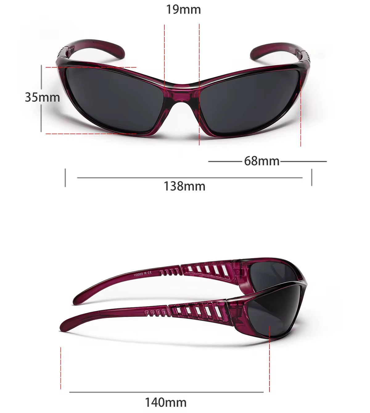 Y2K Hollow Frame Sunglasses