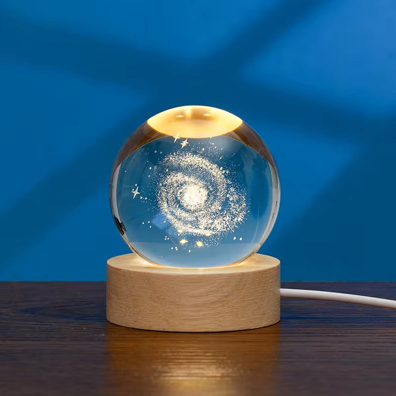 Cosmic Crystal Ball LED Night Lamp