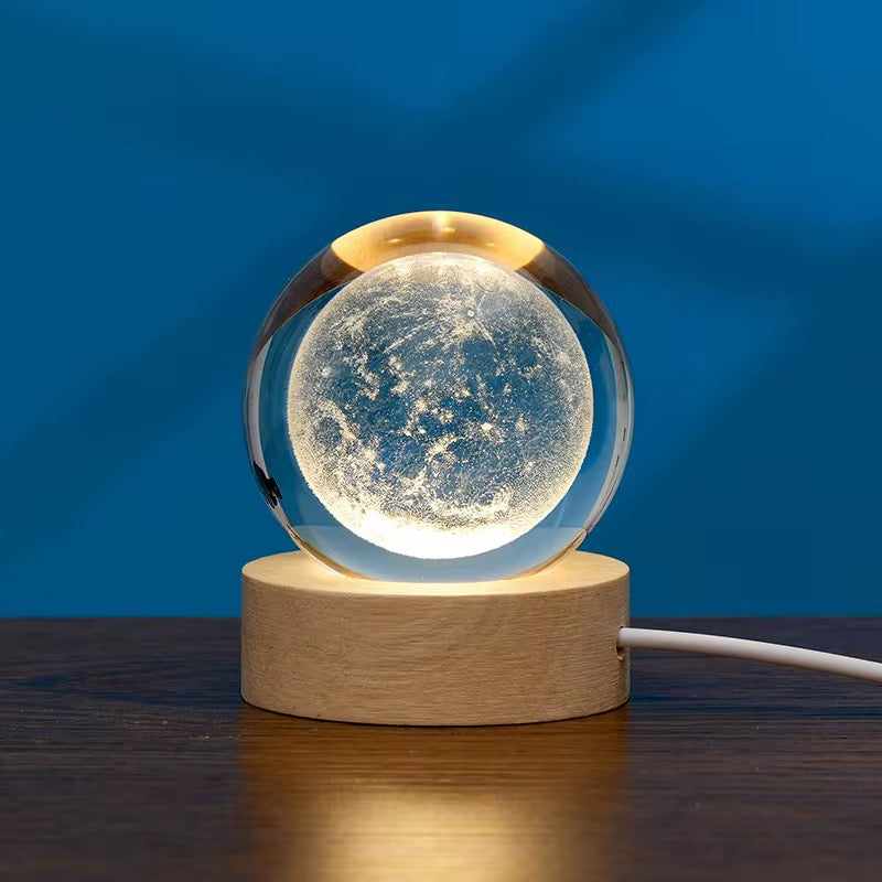 Cosmic Crystal Ball LED Night Lamp