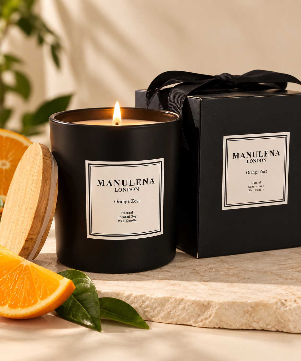 MANULENA London Orange Zest Soy Wax Candle