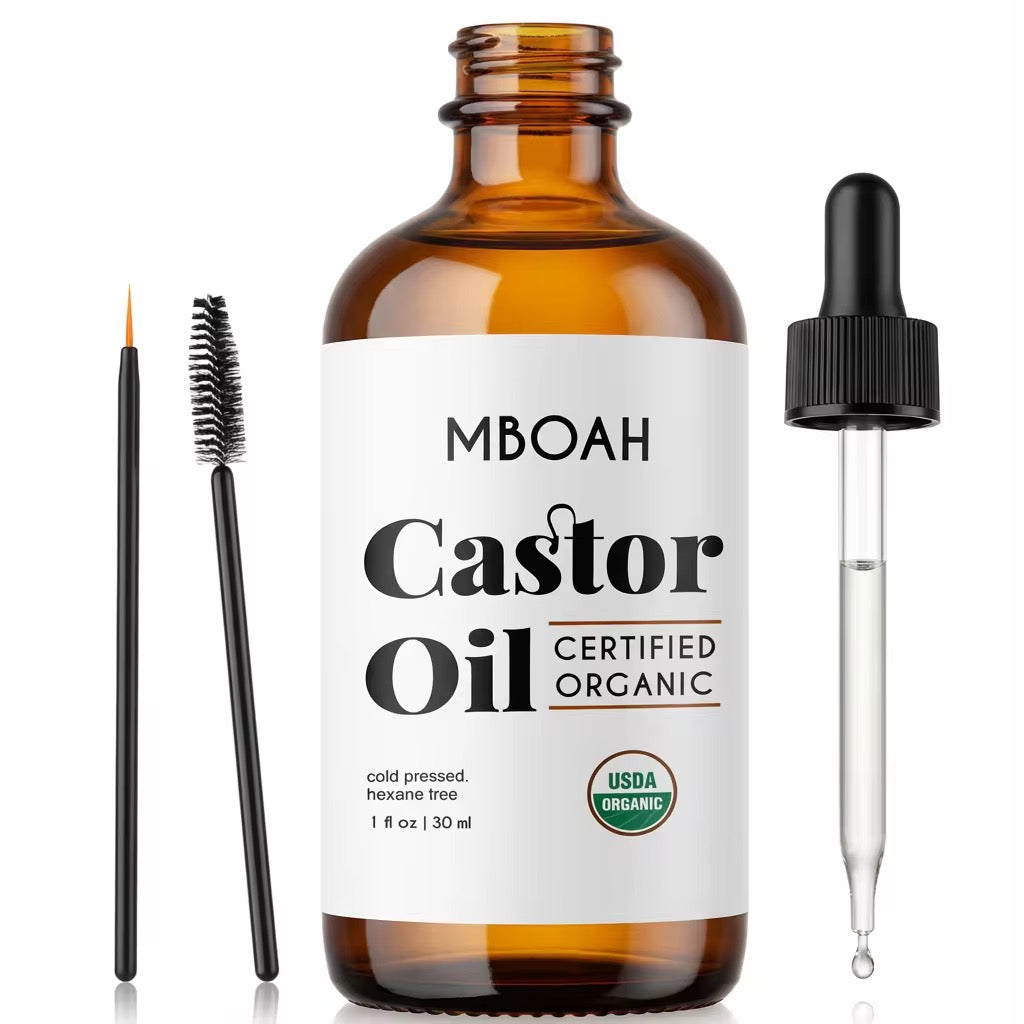Castor Oil 30ml - Cold Pressed Hexane Free