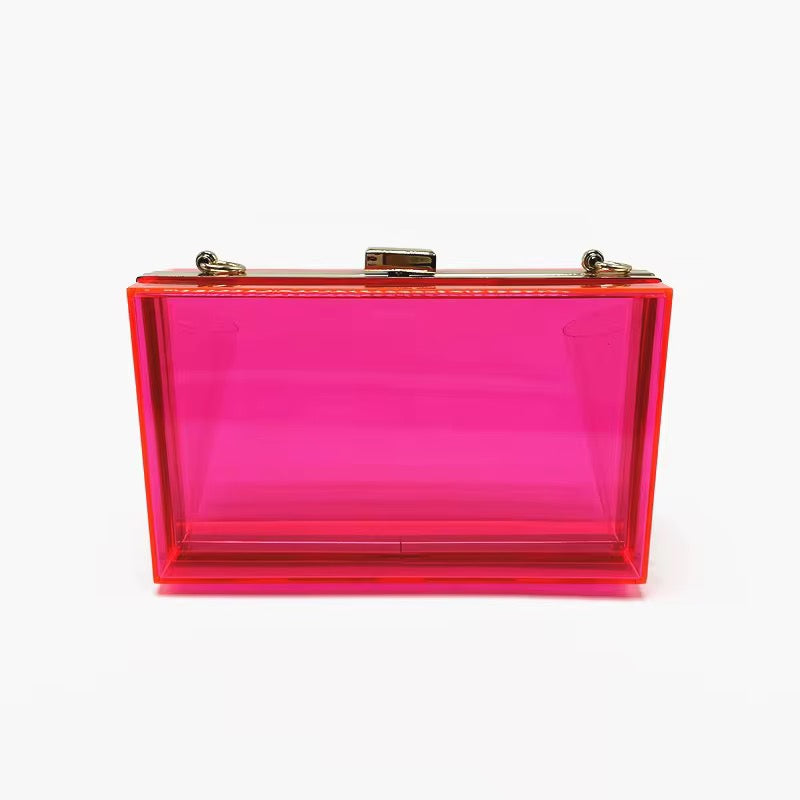 Tetah Acrylic Clutch Crossbody Bag