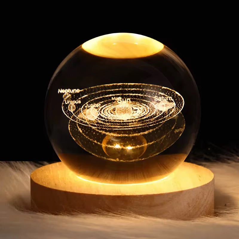 Cosmic Crystal Ball LED Night Lamp
