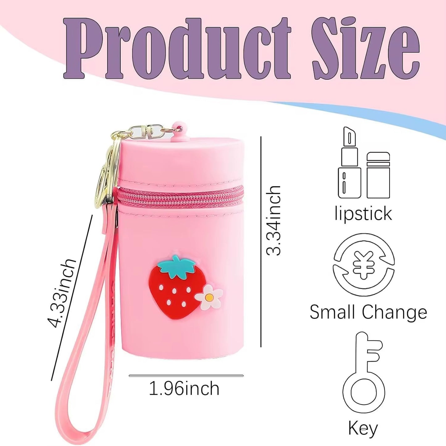 Silicone Mini Keychain Bag