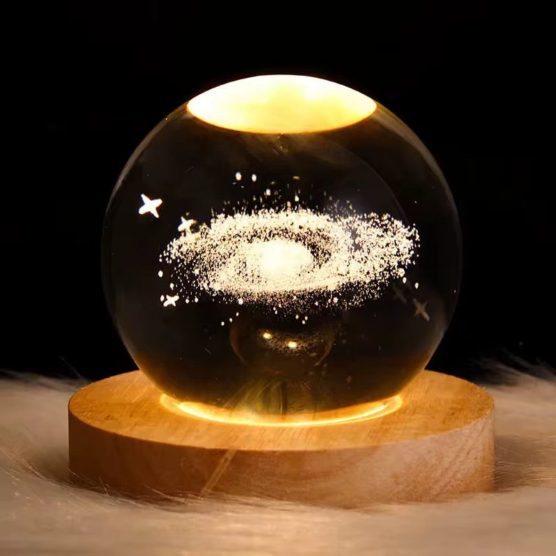 Cosmic Crystal Ball LED Night Lamp