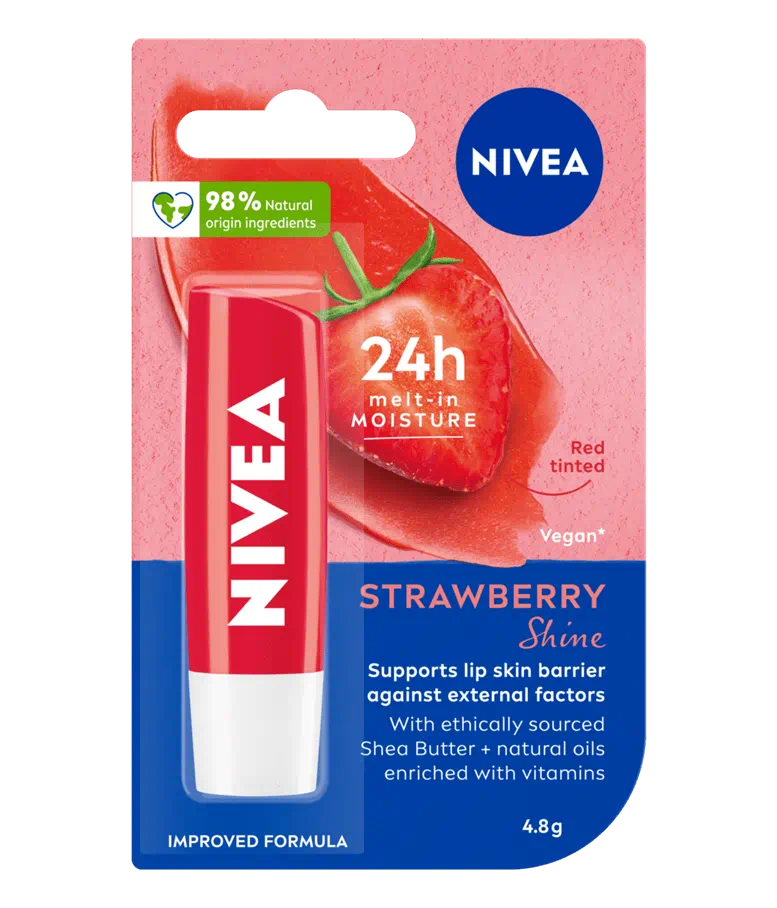 NIVEA Strawberry Shine Lip Balm (4.8g)