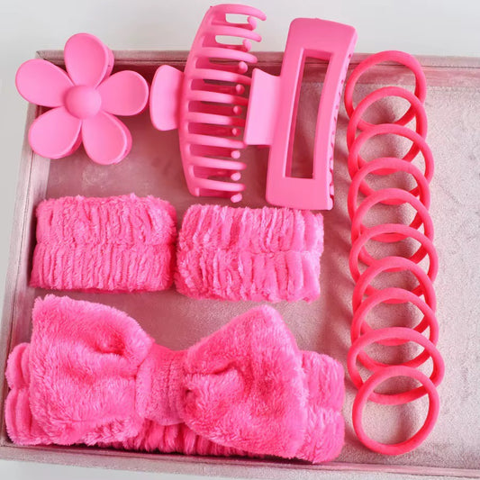 16-Piece Skincare Headband & Accessory Set
