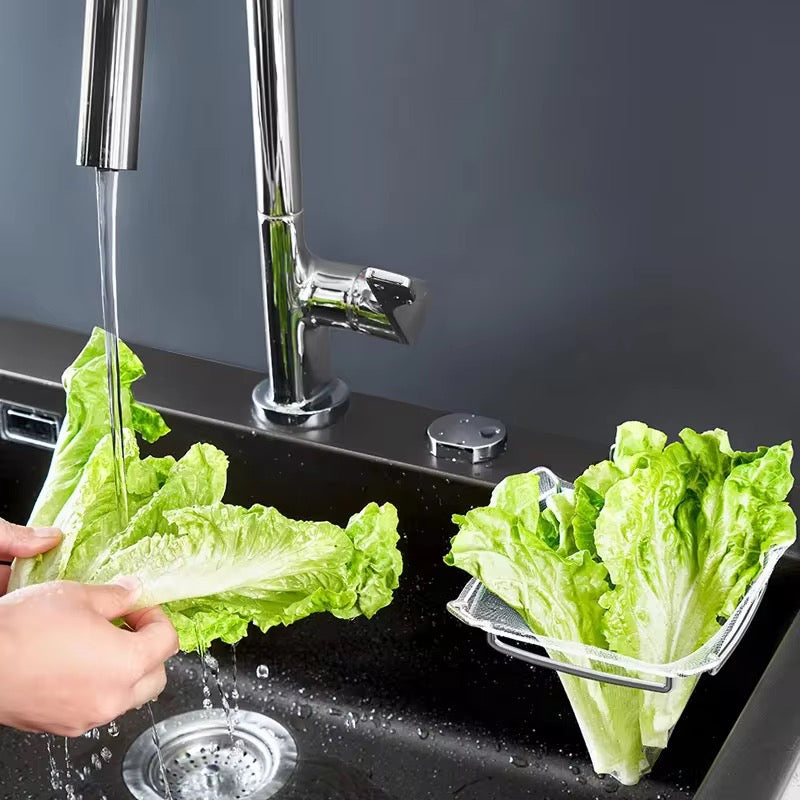 Stainless Steel Wet Waste Kitchen Trash Bag Rack