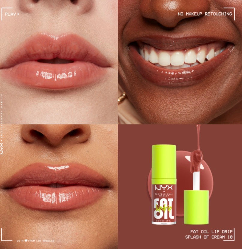 NYX FAT OIL LIP DRIP - Splash of Cream 10
