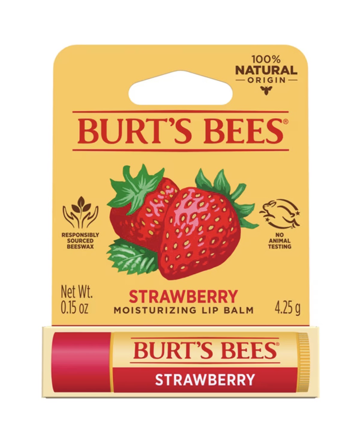 BURTS BEES LIP BALM STRAWBERRY 4.25G