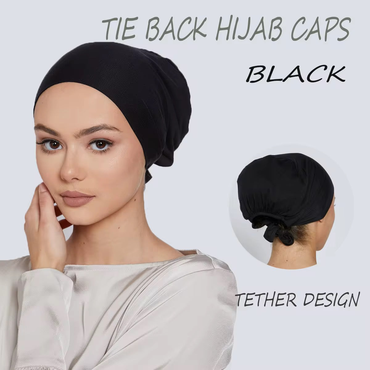 Amira Tie-Back Hijab Cap