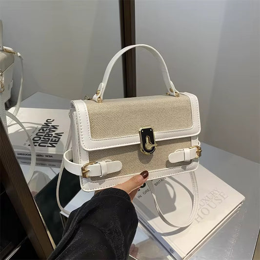 Square Cross Body Bag - White