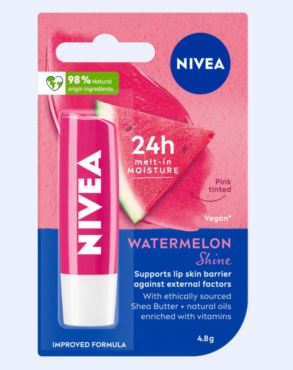 NIVEA Watermelon Shine Lip Balm (4.8g)