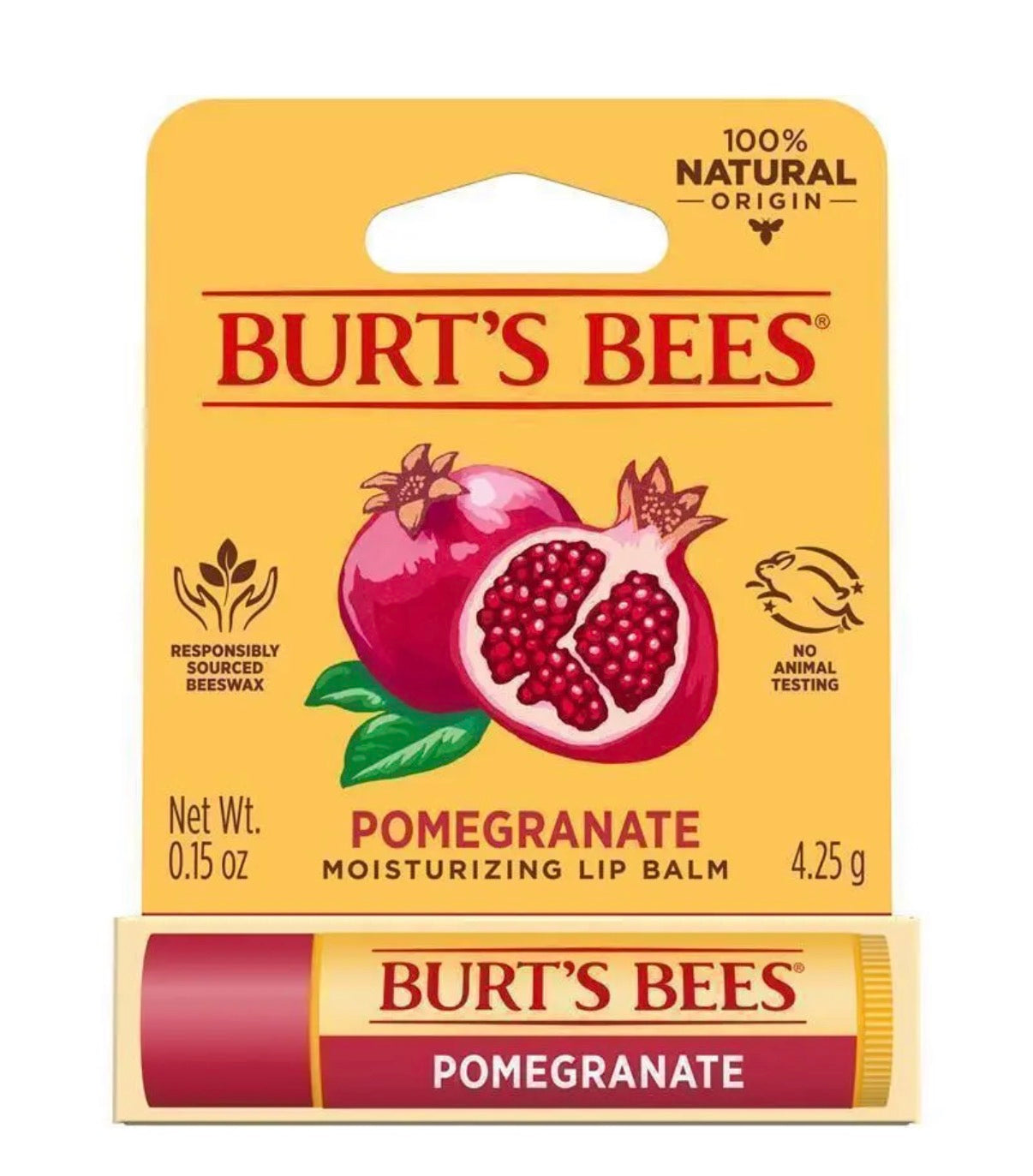 Burts Bees Replenishing Lip Balm With Pomegranate 4.25g