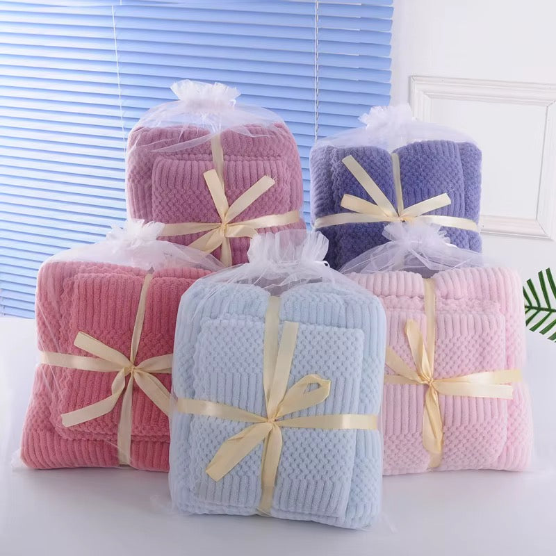 CloudSoft Microfibre Towel & Face Towel Set