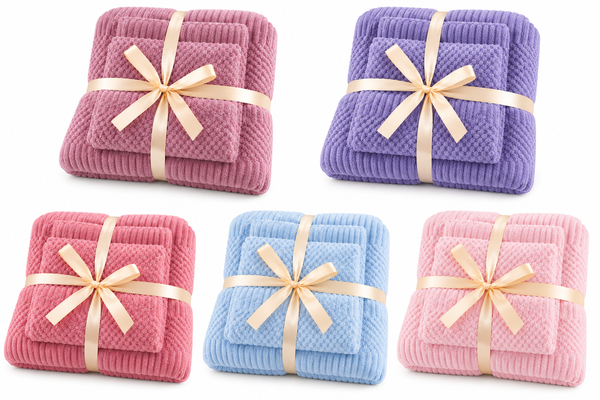 CloudSoft Microfibre Towel & Face Towel Set