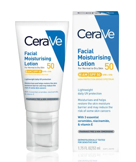 CeraVe AM Facial Moisturiser With SPF 50