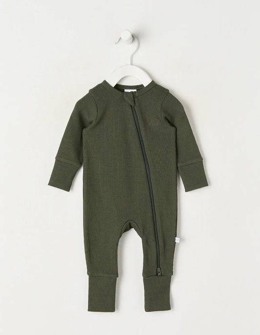 TEENY WEENY SLEEP WAFFLE SLEEPSUIT