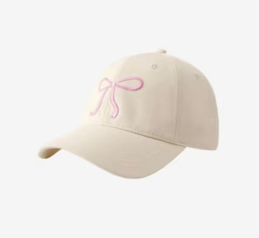 Bow Embroidered Baseball Cap
