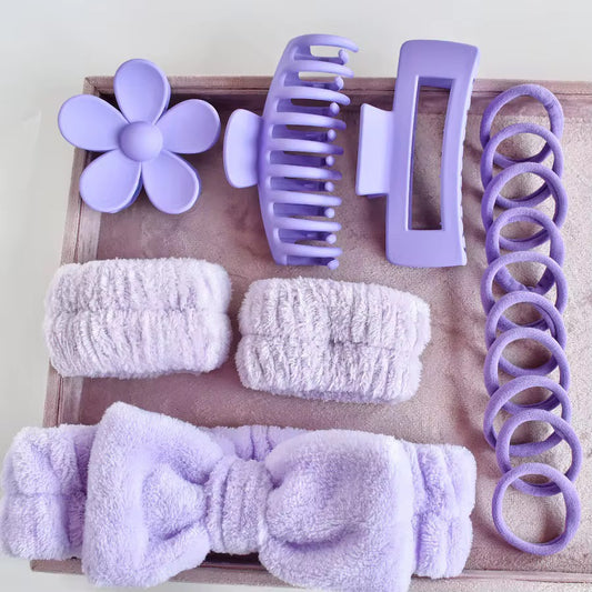 16-Piece Skincare Headband & Accessory Set