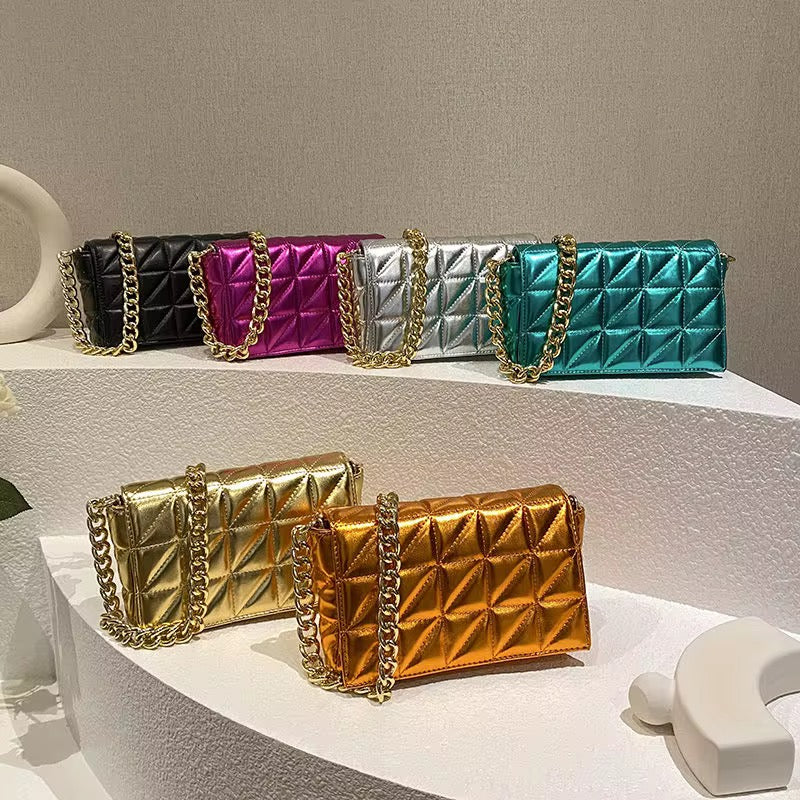 Metallic Cross Body / Clutch Bag