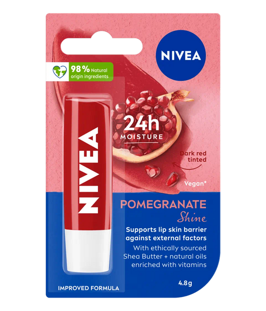 NIVEA Pomegranate Shine Lip Balm (4.8g)