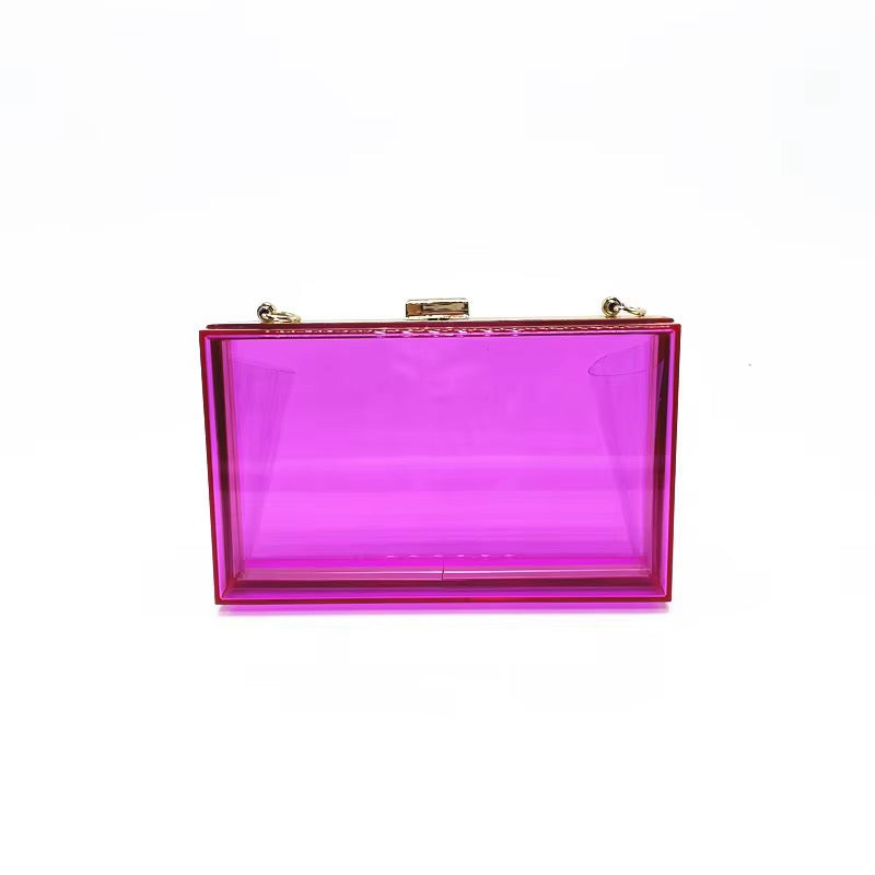 Tetah Acrylic Clutch Crossbody Bag