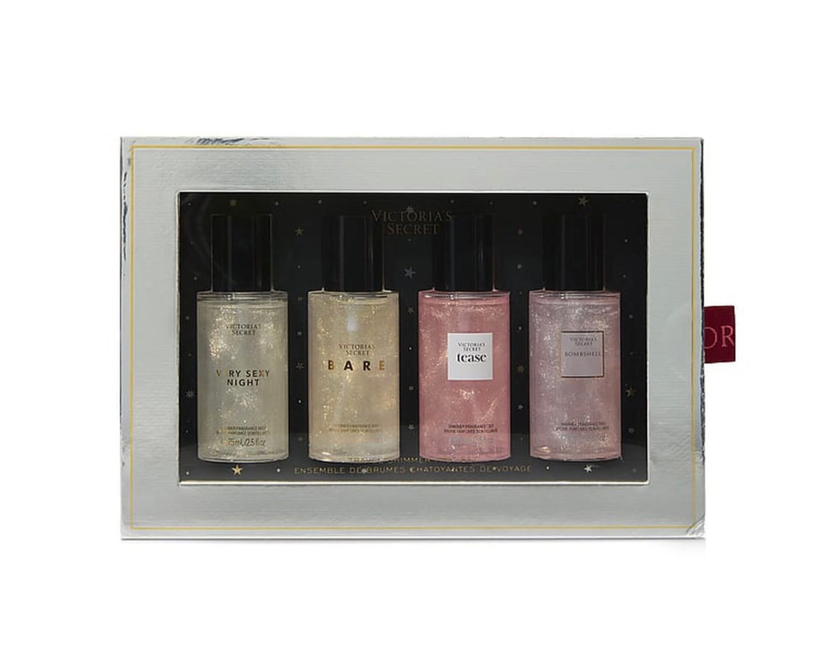 Victoria’s Secret Mini Shimmer Fine Fragrance Mist 4-Piece Gift Set