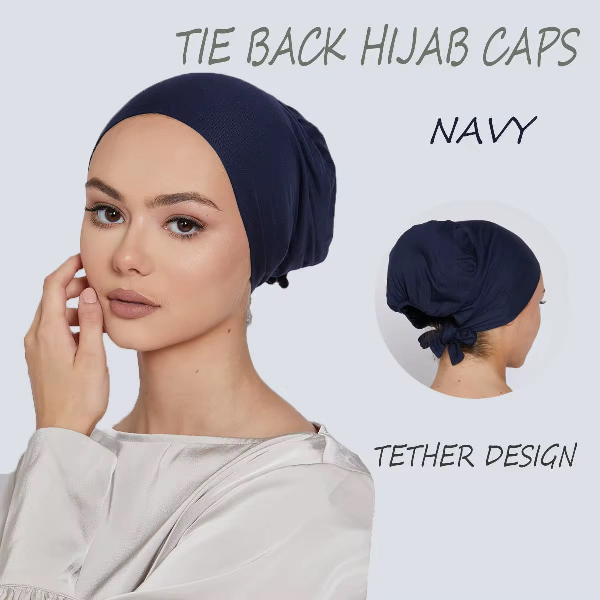 Amira Tie-Back Hijab Cap