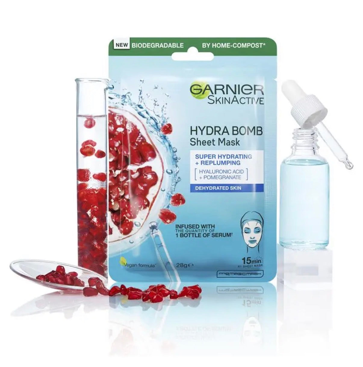 Garnier Hydra Bomb Hyaluronic Acid + Pomegranate Sheet Mask