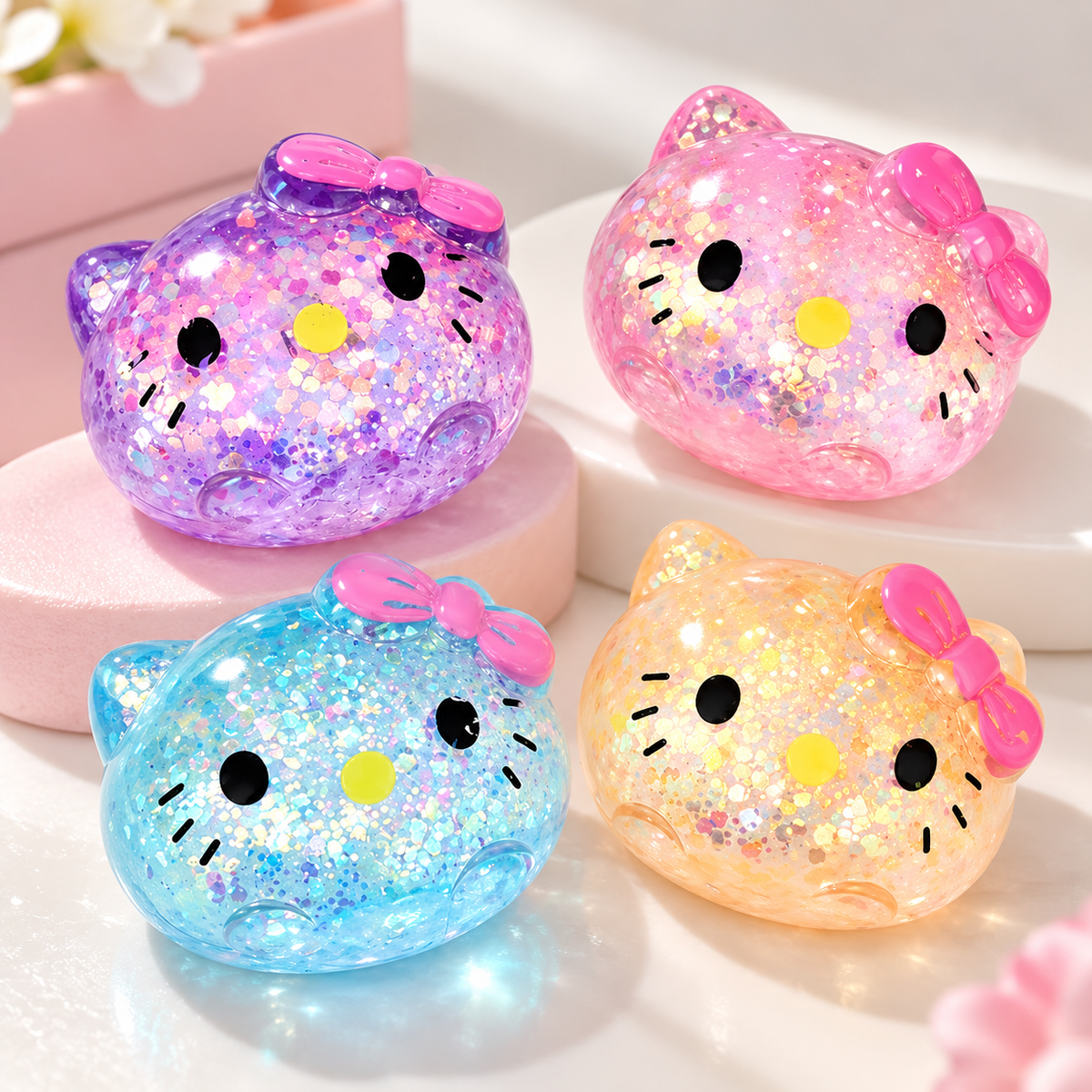 Kitty Glitter Squishy