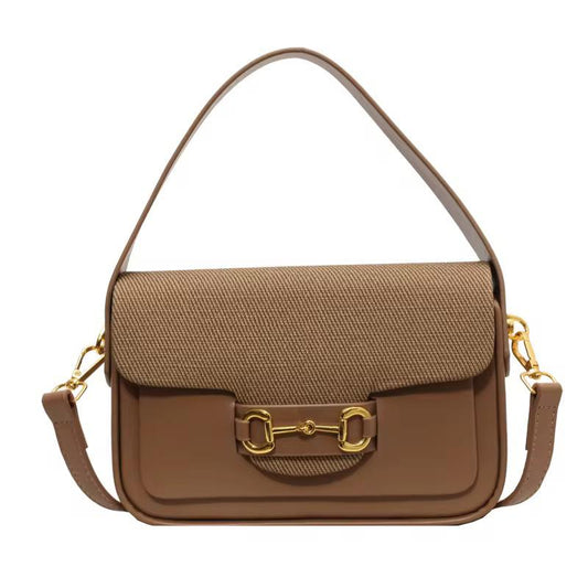Retro Square Bag - Brown