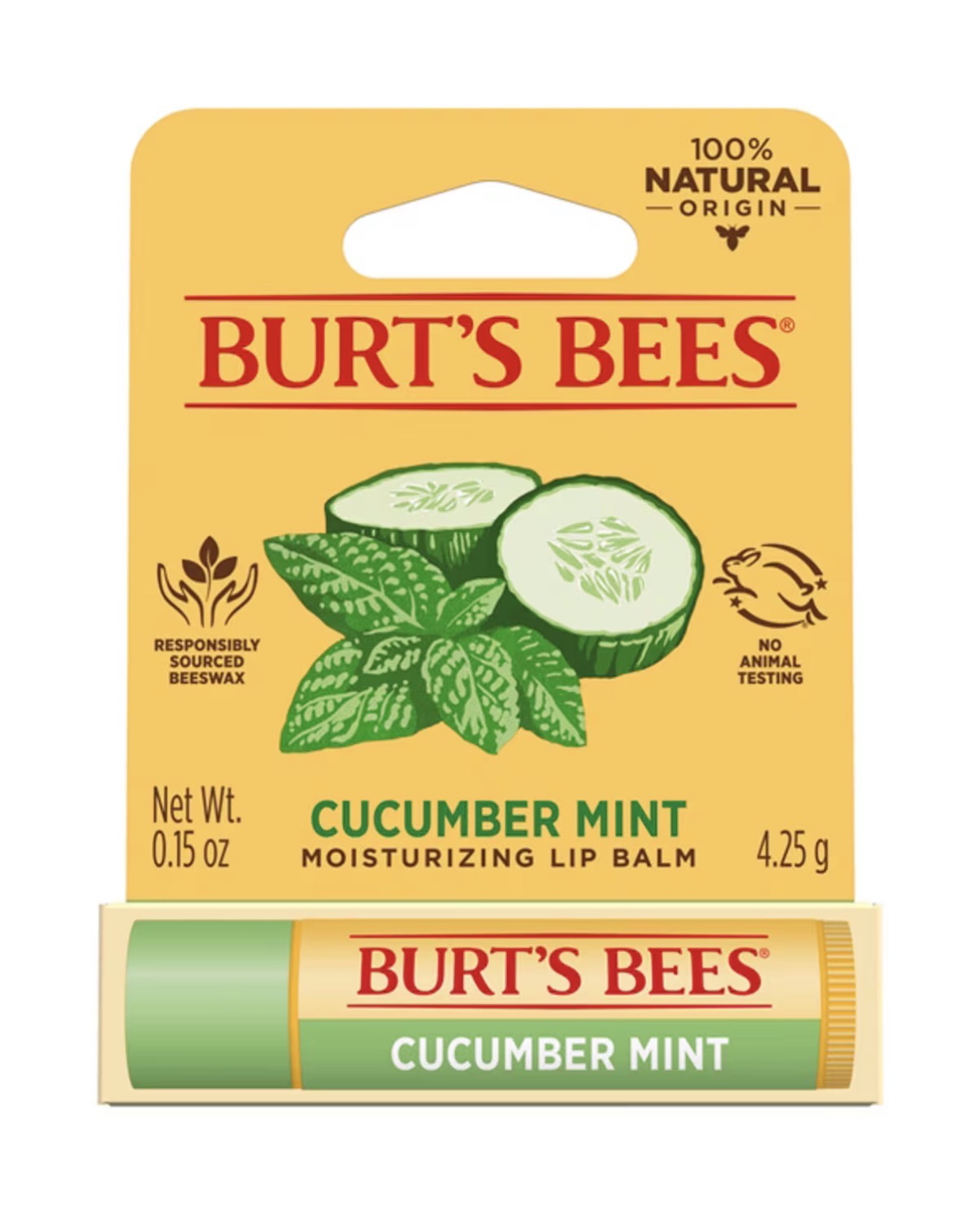 BURTS BEES LIP BALM CUCUMBER MINT 4.25G