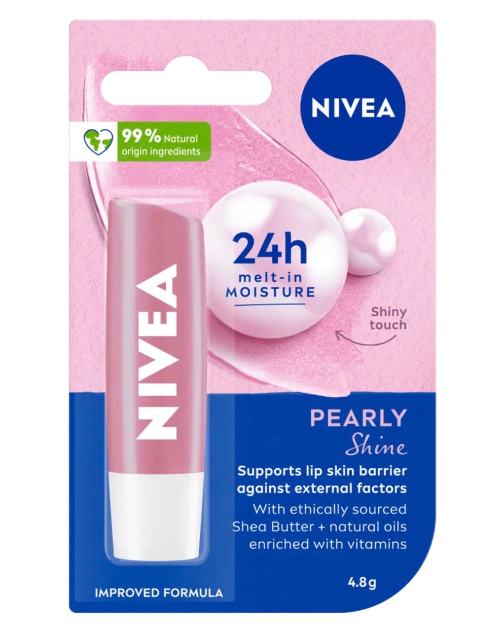 NIVEA Pearly Shine Lip Balm (4.8g)