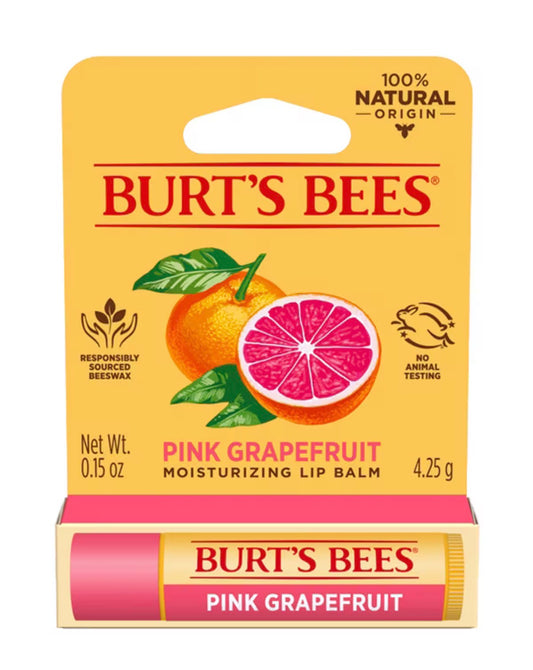 BURTS BEES LIP BALM PINK GRAPEFRUIT 4.25G