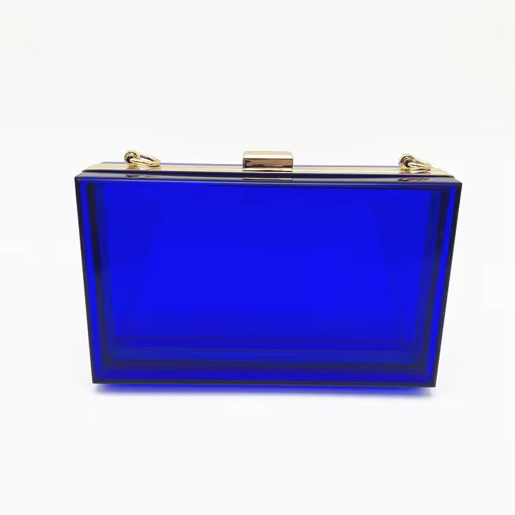 Tetah Acrylic Clutch Crossbody Bag