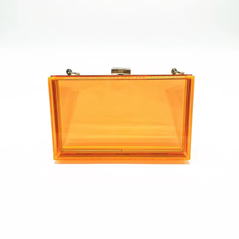 Tetah Acrylic Clutch Crossbody Bag