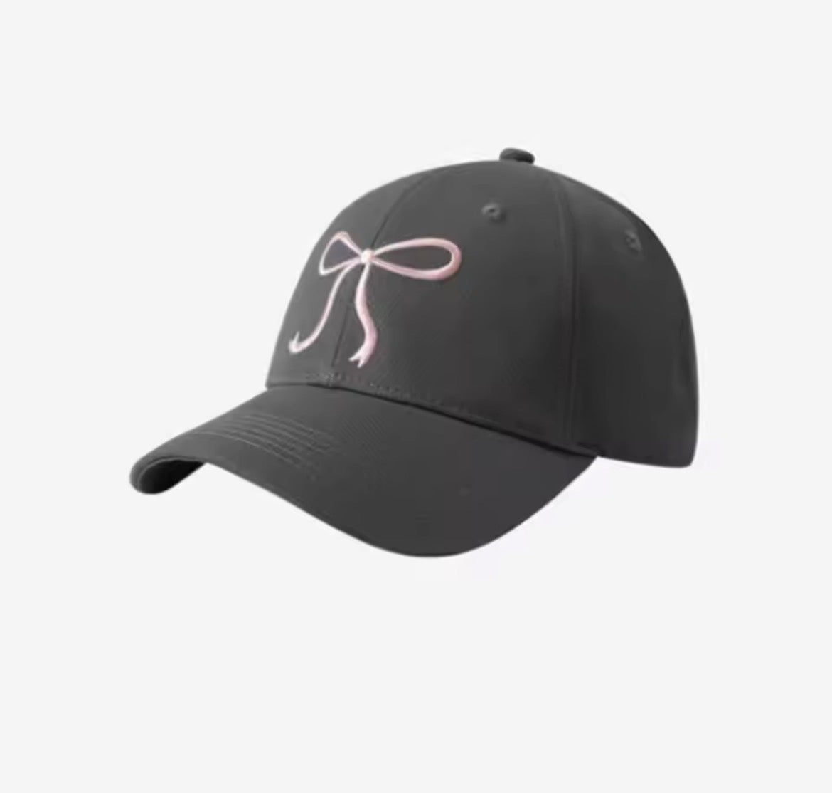 Bow Embroidered Baseball Cap