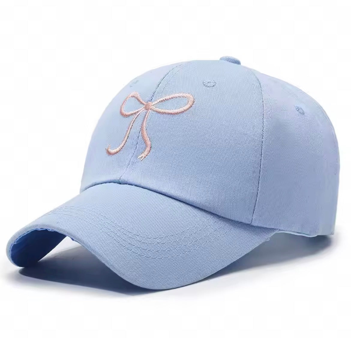 Bow Embroidered Baseball Cap