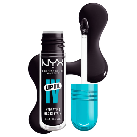 NYX Professional Makeup Lip I.V. Hydrating Lip Gloss Stain Grape Gushin’ 5mL